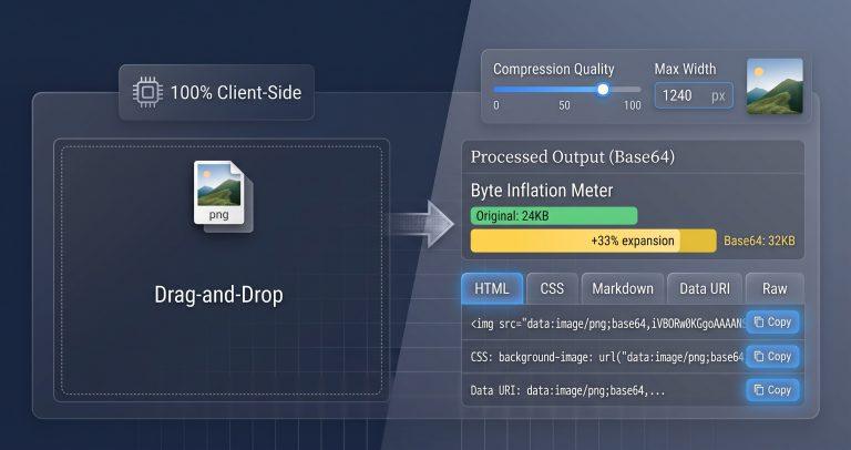 Base64 Image Converter – Encode, Compress & Embed Locally