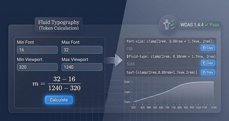 CSS Clamp Font-Size Calculator – Generate Fluid Typography Instantly